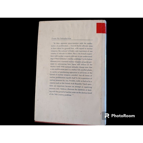 The United States and the Spread of Nuclear Weapons William B Bader 1968 Vintage - Picture 2 of 5